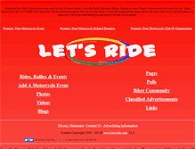 Tablet Screenshot of lets-ride.ca